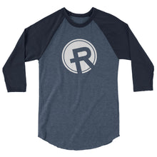 Load image into Gallery viewer, 3/4 sleeve raglan shirt- Redemption Logo White
