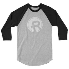 Load image into Gallery viewer, 3/4 sleeve raglan shirt- Redemption Logo White

