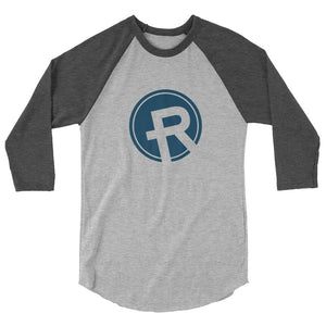 3/4 sleeve raglan shirt- Redemption Logo Blue