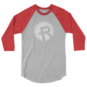 3/4 sleeve raglan shirt- Redemption Logo White