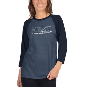 NEXT Unisex 3/4 sleeve raglan shirt